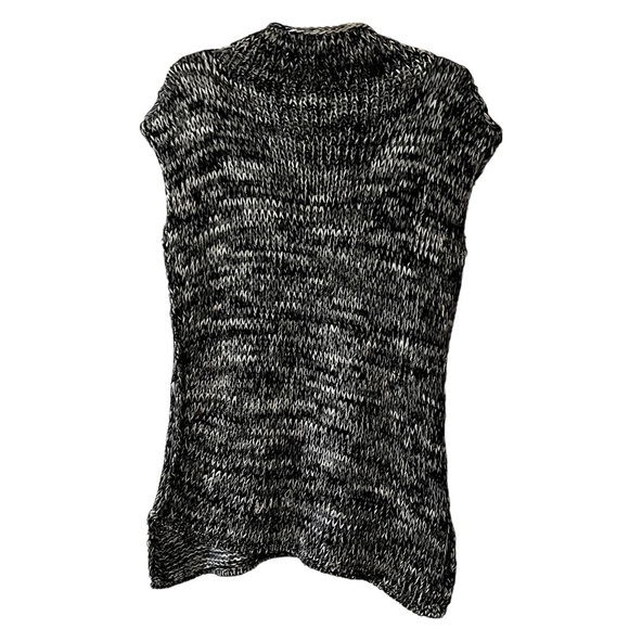 Cleobella Mock Neck Sleeveless Textured Knit Asymetric Sweater Tunic S Marbled - Picture 8 of 12